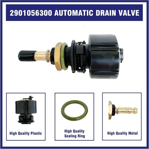 2 Pcs 2901056300 Automatic Drain Valve Kit for Air Compressor 2901-0563-00 in Kuwait