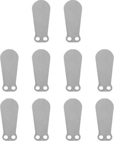BRRNOO Air Compressor Parts, Air Compressor Valve Plate Plate Tongue Shape Cast 10Pcs Valve Reed Kit Iron Intake and Exhaust Accessories (80 intake feature film) in Kuwait