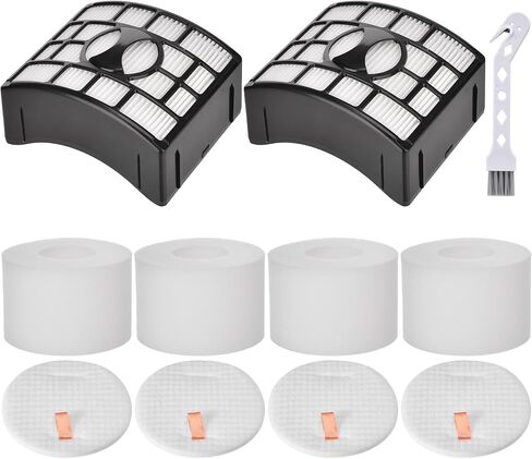 ZD550 ZD552 Filter replacement Compatible with Shark Lift-Away with PowerFins HairPro ZD550 ZD552 Upright Vacuum, 2 Filters, 4 Foam Filters, 4 Odor neutralizer 1 Cleaning Brush in Kuwait