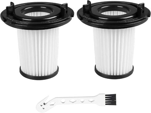 2 Pack Washable HEPA Replacement Filters Compatible with WHALL EV-691 Cordless Vacuum Cleaner Reusable Dust Filter Screen Easy to Install Comes With 1 Pcs of Cleaning Brush in Kuwait