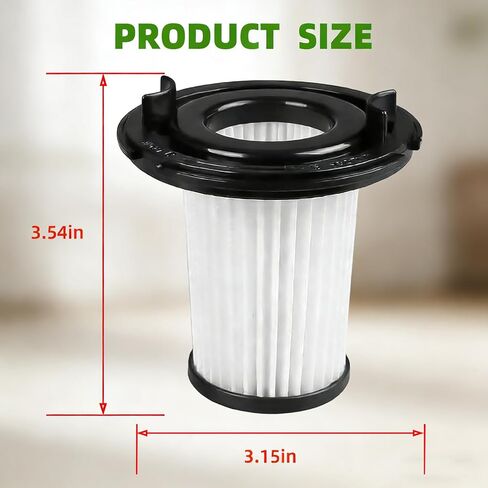 2 Pack Washable HEPA Replacement Filters Compatible with WHALL EV-691 Cordless Vacuum Cleaner Reusable Dust Filter Screen Easy to Install Comes With 1 Pcs of Cleaning Brush in Kuwait