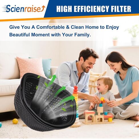 Pack of 8 Dust Cup Filters for Shark UltraCyclone Pro & Pet Pro+ Cordless Handheld Vacuums CH951 CH951C CH950 CH901 CH900WM, Compare to Part # XFTRCH900, Washable and Reusable in Kuwait