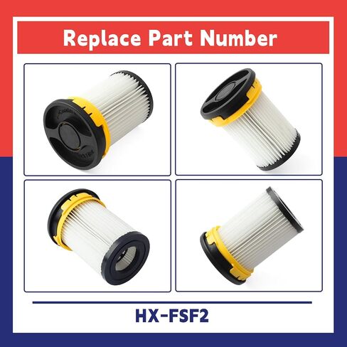 HX-FSF2 Fine Dust Filter Compatible with Miele Triflex HX1 Facelift HX2 Cordless Stick Vacuums, 2 Pcs Cleanable and Reusable Floor Cleaning Machines Cleaner Parts Replacement Plug and Play in Kuwait