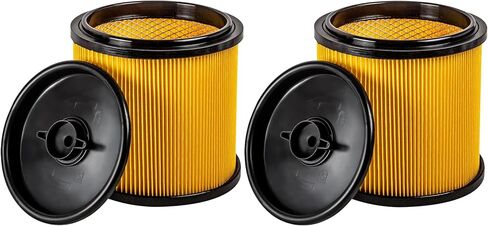 2 Pack VCFS Replacement Filters for Vacmaster 5-20 Gallon Wet/Dry Vacuum | Wide Compatibility, HEPA Material, 99% High-Efficiency Filtration, Washable & Reusable, Protect Motor, Tool-free Installation in Kuwait