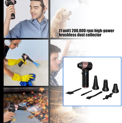 High Speed Brushless Cordless Blower Features 300g Wind Pressure 180000RPM for Intense Blasting Robust Blower in Kuwait