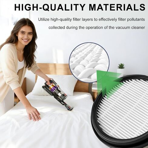 Vacuum Cleaner Replacement Filter Compatible with NADALY N7 Cordless Vacuum Cleaner Filter-4Pack in Kuwait