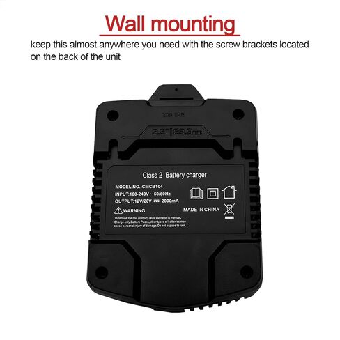 CMCB104 Charger Compatible with Craftsman 20V Lithium Battery CMCB101 CMCB201 CMCB202 CMCB204 CMCB205 CMCB209 V20 Series Batteries, Replacement for 20v Battery Charger CMCB100 CMCB102 CMCB124 in Kuwait
