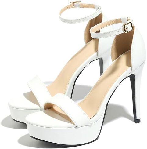 Ladies' round toe high-heeled shoes with suspenders and slim heels sandals | Summer new open toe sports shoes, simple and fashionable slippers, adjustable ankle strap buckle casual shoes, single shoe in Saudi Arabia