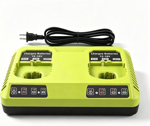 P117 Replacement for Ryobi 18V Charger, Dual Chemistry 12-18V Charger Compatible for Ryobi Battery P100 P101 P102 P103 P105 P107 P108 P200 in Kuwait