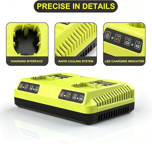 P117 Replacement for Ryobi 18V Charger, Dual Chemistry 12-18V Charger Compatible for Ryobi Battery P100 P101 P102 P103 P105 P107 P108 P200 in Kuwait