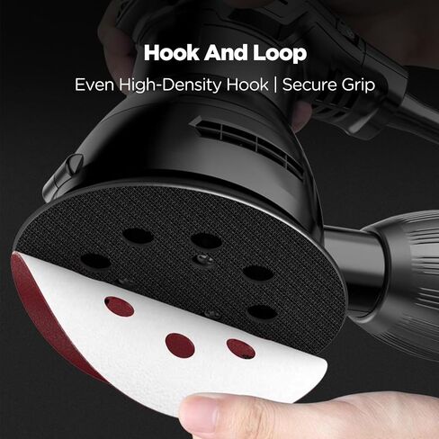2-Pack 5 Inch Orbital Sander Replacement Pads, 8-Hole Hook & Loop Design with 4 Screw Holes, Compatible with Random Orbital Sanders(LPSP-01) in Saudi Arabia