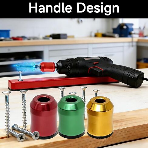 Magnetic Screwdriver Bit Ring 3-Pack, 1/4" Hex Universal Magnetizer Ring for Electric Drills & Hand Tools, Removable Screw Holder Catcher Metal Magnetizing Sleeve in Kuwait