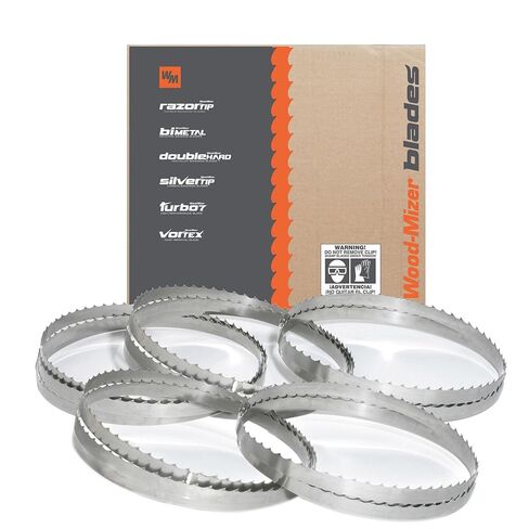 Wood-Mizer 171" Sawmill Bandsaw Blades 5-Pack - DoubleHard 10° All-Purpose Sawing in Kuwait