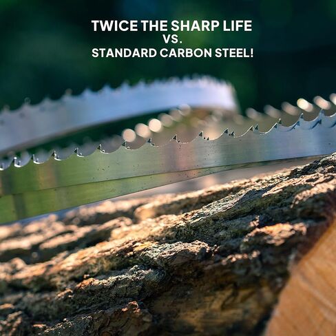 Wood-Mizer 171" Sawmill Bandsaw Blades 5-Pack - DoubleHard 10° All-Purpose Sawing in Kuwait