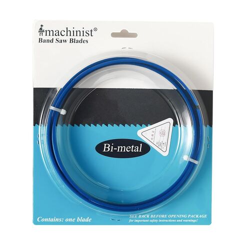 Imachinist S64121214-035 M42 64-1/2" Long, 1/2" Wide, 0.035" Thick, 14 TPI Bi-Metal Bandsaw Blades for Cutting Soft Ferrous Metals, Invariable Teeth, (.035" Thick Reinforced Backing) in Kuwait