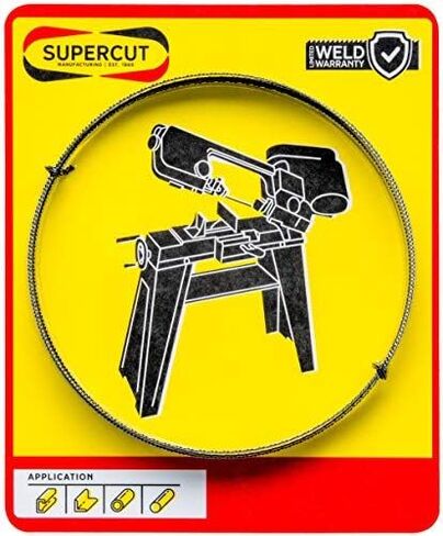SUPERCUT 60-inch x 1/2-inch x .025 x 10 TPI Carbon Tool Steel BANDSAW Blade for Cutting mild Steel or Non Ferrous Metals in Saudi Arabia