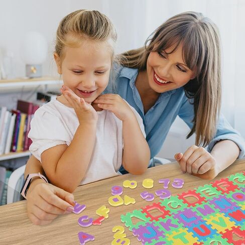 Toyvian 36pcs Number Alphabet Alphabet Puzzle Floor Mat for Baby Baby Foam Play Mat Mat for Kids, Alphabet Mat Play Mats for Babies and Toddlers in Saudi Arabia