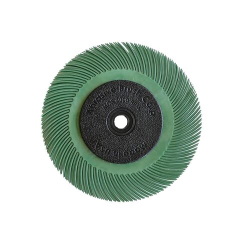 6" Radial Wheel Brush, 50 Grit, Made in USA by Abrasive Brush Corporation in Kuwait