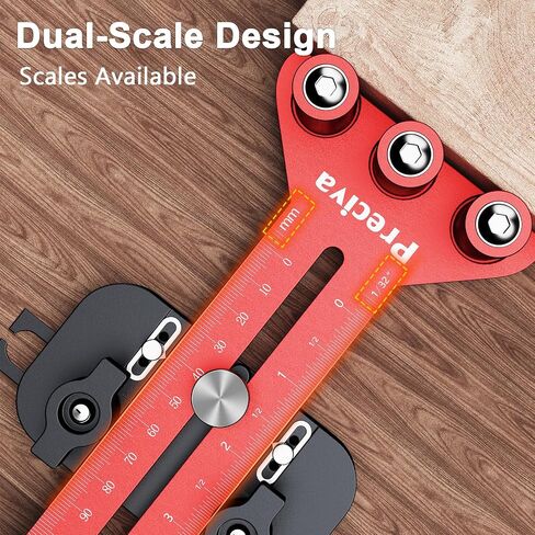 Preciva Thin Rip Jig for Table Saw, 3 Higher Pulleys | Sturdy aluminum alloy woodworking guide, 3 higher one-way pulleys make cutting narrow strips safer and more stable in Saudi Arabia