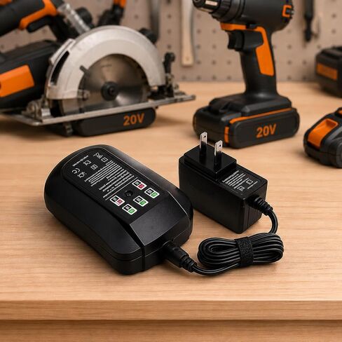 20V Rapid Charging Station Compatible with Worx 20V PowerShare WA3742 WA3732 - Fast Charger Only, Not a Battery in Kuwait