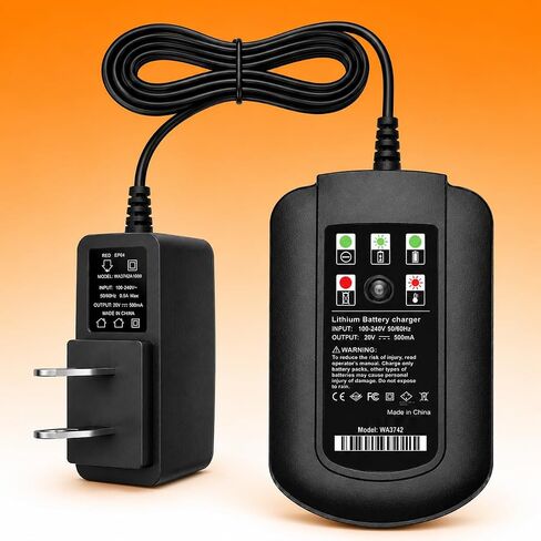 20V Rapid Charging Station Compatible with Worx 20V PowerShare WA3742 WA3732 - Fast Charger Only, Not a Battery in Kuwait