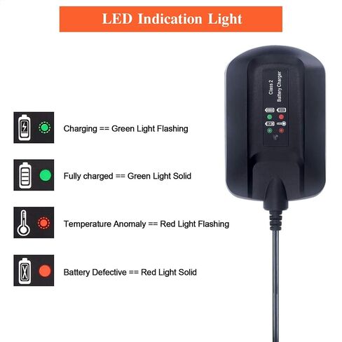 WA3742 Charger Compatible with Worx 20V Lithium Battery WA3520 WA3525 WA3512 WA3522 WA3544 WA3575 WA3578…, Replacement for 20v Battery Charger WA3732 WA3875 WA3881 in Kuwait