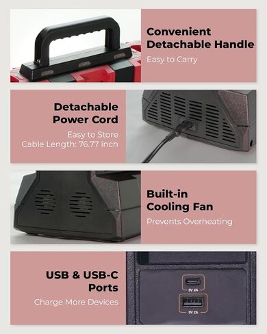 8 Ports Rapid Charger Station Fits for Milwaukee M12V & M18V Battery | Fast Charging Station for Milwaukee Battery with USB & Type-C, Active Cooling Fan, for Home, Garage, Workshop & Jobsite in Kuwait