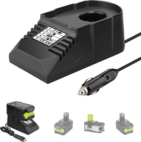 Car Charger for Ryobi 18V Battery,Replace for Ryobi 18V Li & Ni-cad & Ni-Mh Battery Charger in Kuwait
