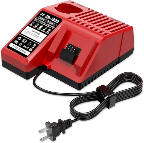 Compatible with for Milwaukee 12V/18V Charger, Compatible with 12V 18V Battery，48-11-2420 48-11-1815 48-11-1840 48-11-1841 48-11-1850 in Kuwait