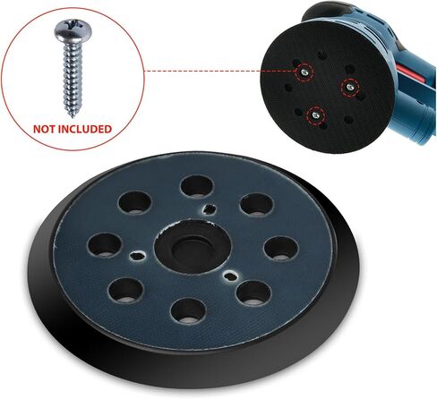Orbital Sanding Pads, 5 inch 8 Hole Replacement Hook and Loop Orbital Sander Pad Backing Pad in Kuwait