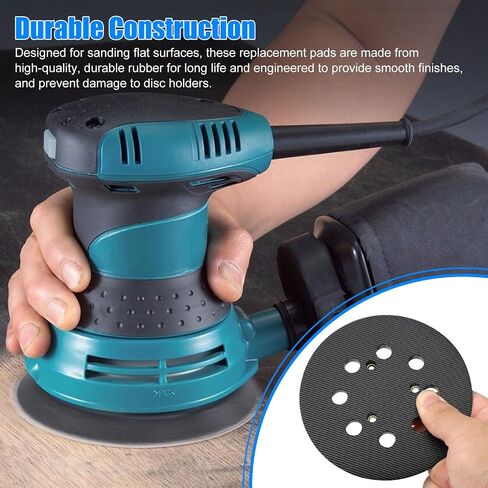 Orbital Sanding Pads, 5 inch 8 Hole Replacement Hook and Loop Orbital Sander Pad Backing Pad in Kuwait
