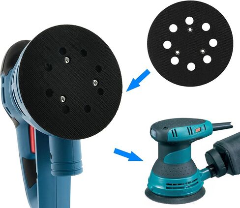Orbital Sanding Pads, 5 inch 8 Hole Replacement Hook and Loop Orbital Sander Pad Backing Pad in Kuwait