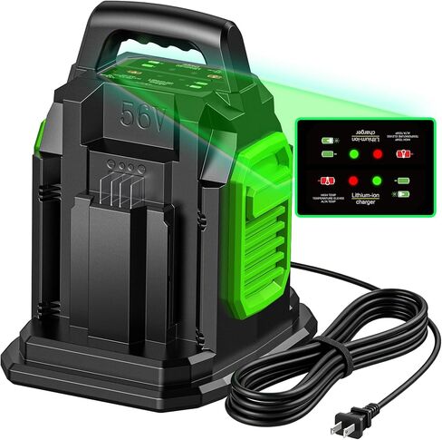 Replacement for EGO Battery Charger, Compatible with EGO 56V Lithium-ion Battery, 4A Fast Charger Station for EGO Battery BA1400 BA2800 BA4200 BA5600, Fit for EGO 56V Charger CH2100 CH5500 in Kuwait