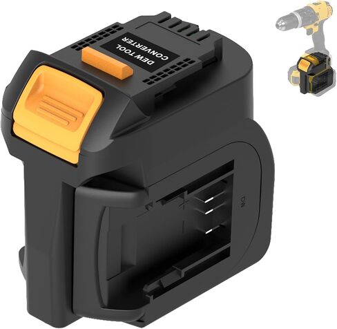 2-in-1 for Dewalt Battery Adapter, Dual for Dewwalt 20V Battery Converter Extend Runtime, Compatible with DeWalt 20V MAX Cordless Tools, for Blowers, Saws, Hammers & Workshop Jobsite Use in Kuwait