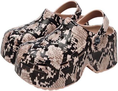 Women's Platform Clogs Slip On Slides Shoes Beach Sandals Gardener Clog Hight Heels Mule Slippers Garden Shoes Sandals in Kuwait