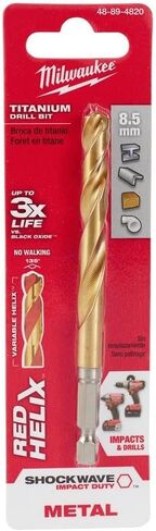 Milwaukee Electric - 8.5MM Metric Titanium Shockwave RED Helix BIT in Kuwait