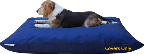 Dogbed4less افعل ذلك بنفسك DIY وسادة سرير للحيوانات الأليفة غطاء لحاف أكسفورد + حقيبة داخلية مقاومة للماء للكلاب/القطط بحجم كبير 48 بوصة × 29 بوصة بلون داكن - أغطية فقط in Saudi Arabia