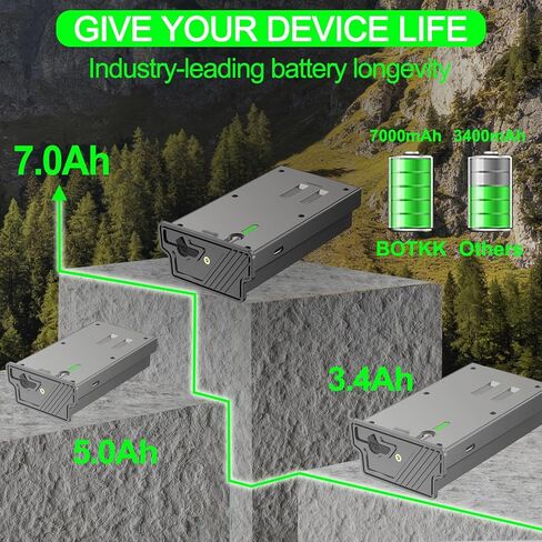 7000mAh 2-Pack Li-Ion Replacement for Reveal Tactacam Battery Pack | Compatible with Tactacam Lithium Battery Pack Trail Camera Reveal X Gen 3.0, 2.0, X Pro 3.0, Pro, X Ultra 3.0, SK, XB, X in Saudi Arabia