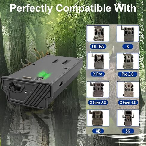 7000mAh 2-Pack Li-Ion Replacement for Reveal Tactacam Battery Pack | Compatible with Tactacam Lithium Battery Pack Trail Camera Reveal X Gen 3.0, 2.0, X Pro 3.0, Pro, X Ultra 3.0, SK, XB, X in Kuwait
