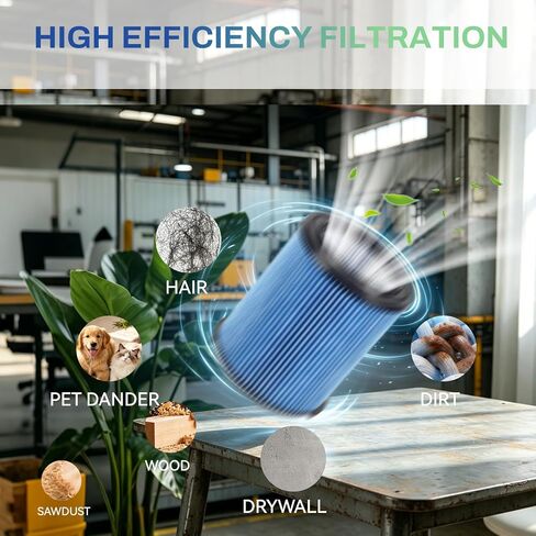 38751 Replacement Filter Compatible with CRAFTSMAN CMXZVBE38751 Fine Dust Wet Dry Vac, Fit 5 to 20 Gallon shop vacuums, 1 Pack in Kuwait