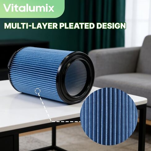 VF5000 Replacement Filter Compatible with ridgd 5-20 Gallon Vacuums 1 Pack | WD1450 WD0970 WD1270 WD09700 WD06700 WD1680 WD1851 RV2400A in Kuwait