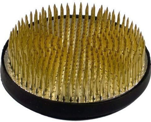 JapanBargain 2297, Japanese Ikebana Kenzan Flower Frog for Flower Arrangements Brass Floral Arranging Pin Needle Holder, Made in Japan, 2-7/8 inch Diameter in Saudi Arabia
