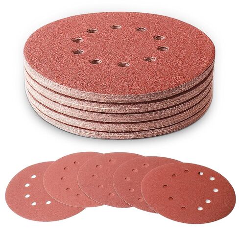 50 PCS 9 Inch 10 Hole Sanding Discs 150 Grit Hook and Loop Sandpaper for Drywall Sander in Kuwait