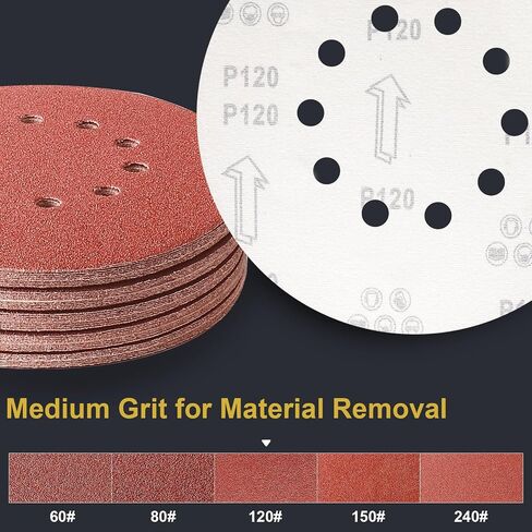 50 PCS 9 Inch 10 Hole Sanding Discs 150 Grit Hook and Loop Sandpaper for Drywall Sander in Kuwait