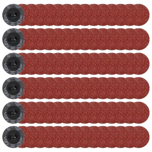 150 Pcs 2 Inch Sanding Discs 36 Grit Die Grinder Sanding Disc | Surface Conditioning Quickly Change Grinding Disc for Surface Prep Strip Grind Polish Finish Burr Rust Paint Removal in Kuwait