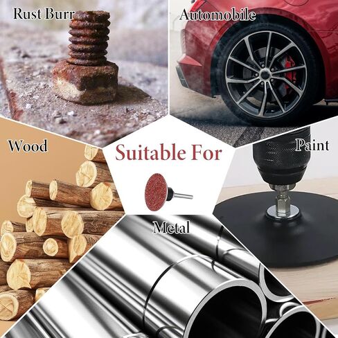 150 Pcs 2 Inch Sanding Discs 36 Grit Die Grinder Sanding Disc | Surface Conditioning Quickly Change Grinding Disc for Surface Prep Strip Grind Polish Finish Burr Rust Paint Removal in Kuwait