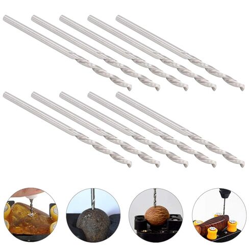 10pcs 1.75mm Straight Shank Foret 1.75mm,Foret 1.75 Drill Extra Long Jewelry Processing Pearl Drilling Machine Tools in Kuwait