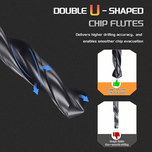 Drill Bit, 1mm Cutting Diameter, 4241 HSS Nitriding Black 118° Cutting Angle Versatile Jobber Bits - (Applications: for Drilling Plastic Wood Soft Metal), 12-Pieces in Kuwait