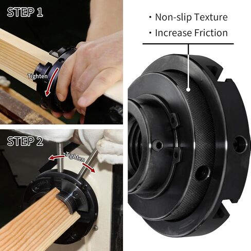 4 Inch Wood Lathe Chuck Set 1"X8TPI & 3/4"X16TPI Adapter(2) | Self Centering 4 Jaw Wood Turning Chuck in Kuwait