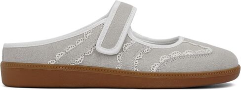 Mary Jane Sneakers for Women Slip on Mules Walking Flats Fashion Sneakers | Round Toe Mary Jane Shoes,Hook and Loop,Slingback,Lightweight Footwear,Women Fashion Shoes for Walking, Travel, Daily Wear in Kuwait